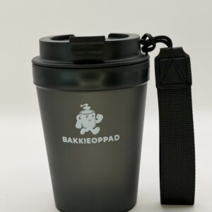 Plastic koffiebeker zwart - 300 ml